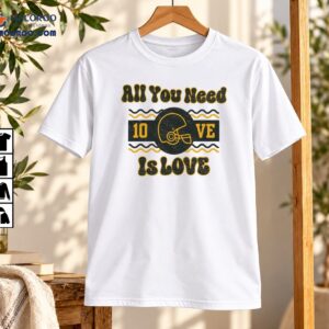 All You Need Is Love Vintage Football Helmet Graphic Shirt All You Need Is Love Vintage Football Helmet Graphic Shirt