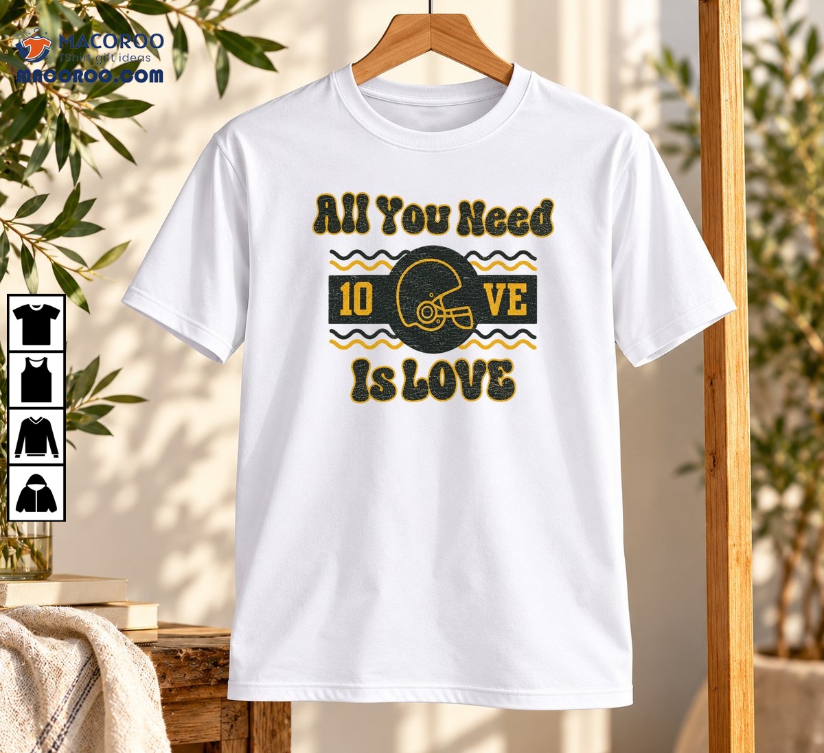 All You Need Is Love Vintage Football Helmet Graphic Shirt All You Need Is Love Vintage Football Helmet Graphic Shirt