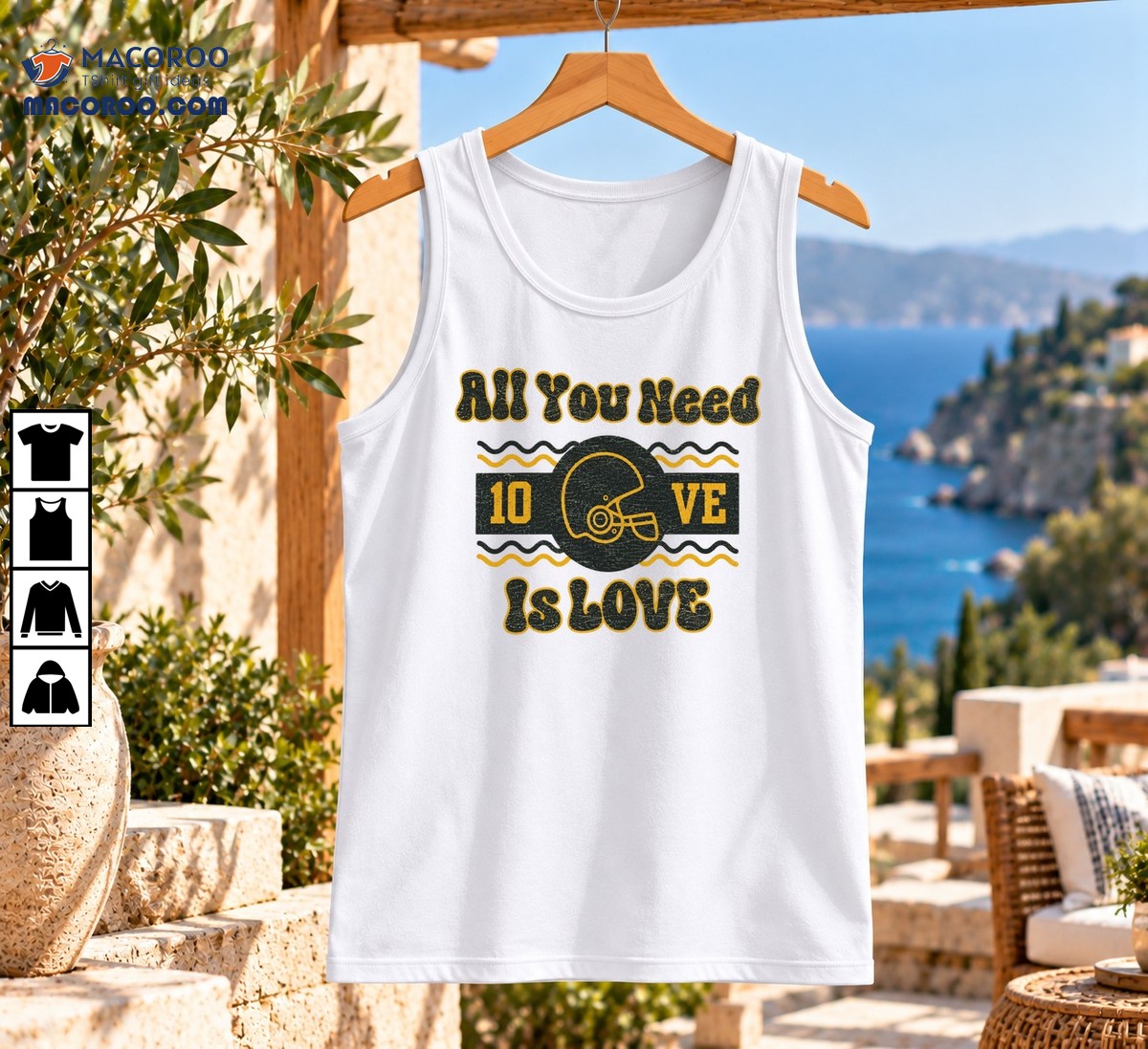 All You Need Is Love Vintage Football Helmet Graphic Shirt All You Need Is Love Vintage Football Helmet Graphic Shirt