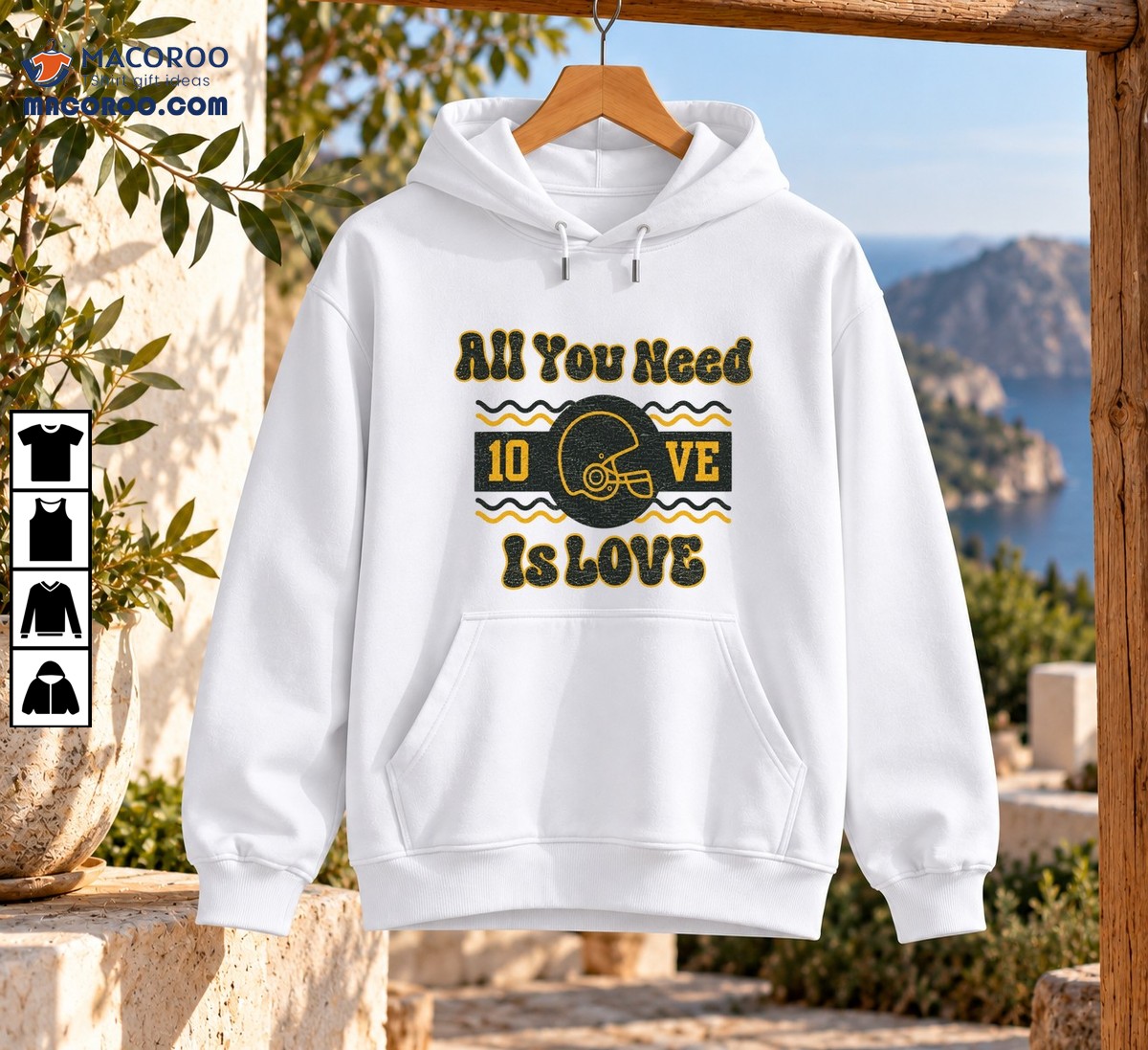 All You Need Is Love Vintage Football Helmet Graphic Shirt All You Need Is Love Vintage Football Helmet Graphic Shirt