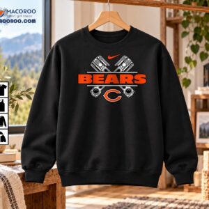 Bears Crossed Pistons Vintage Mechanical Graphic Shirt