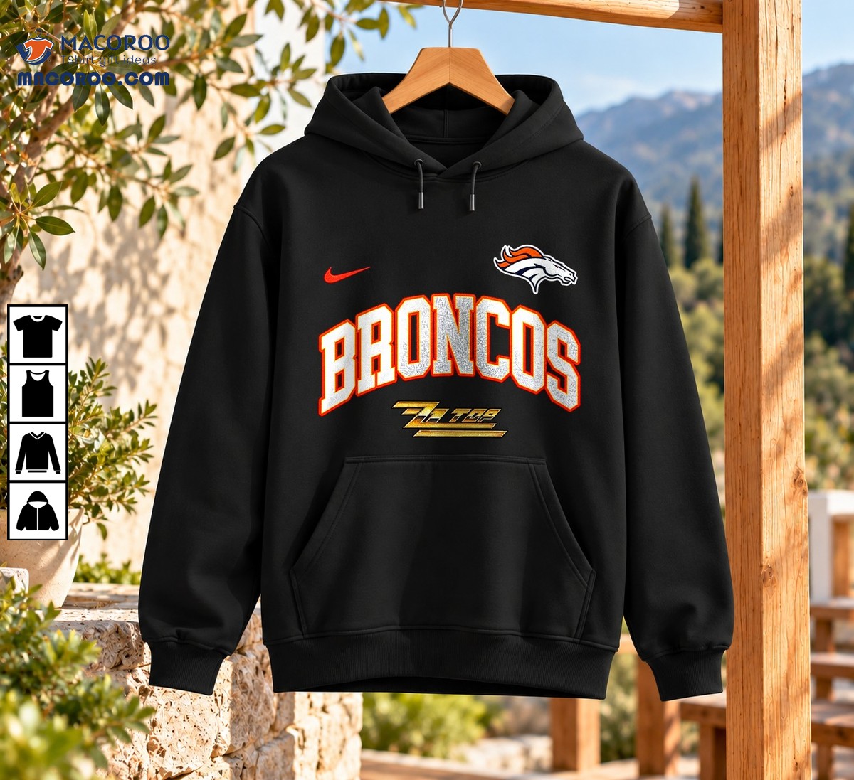 Broncos ZZ Top Vintage Rock Graphic Shirt Broncos ZZ Top Vintage Rock Graphic Shirt