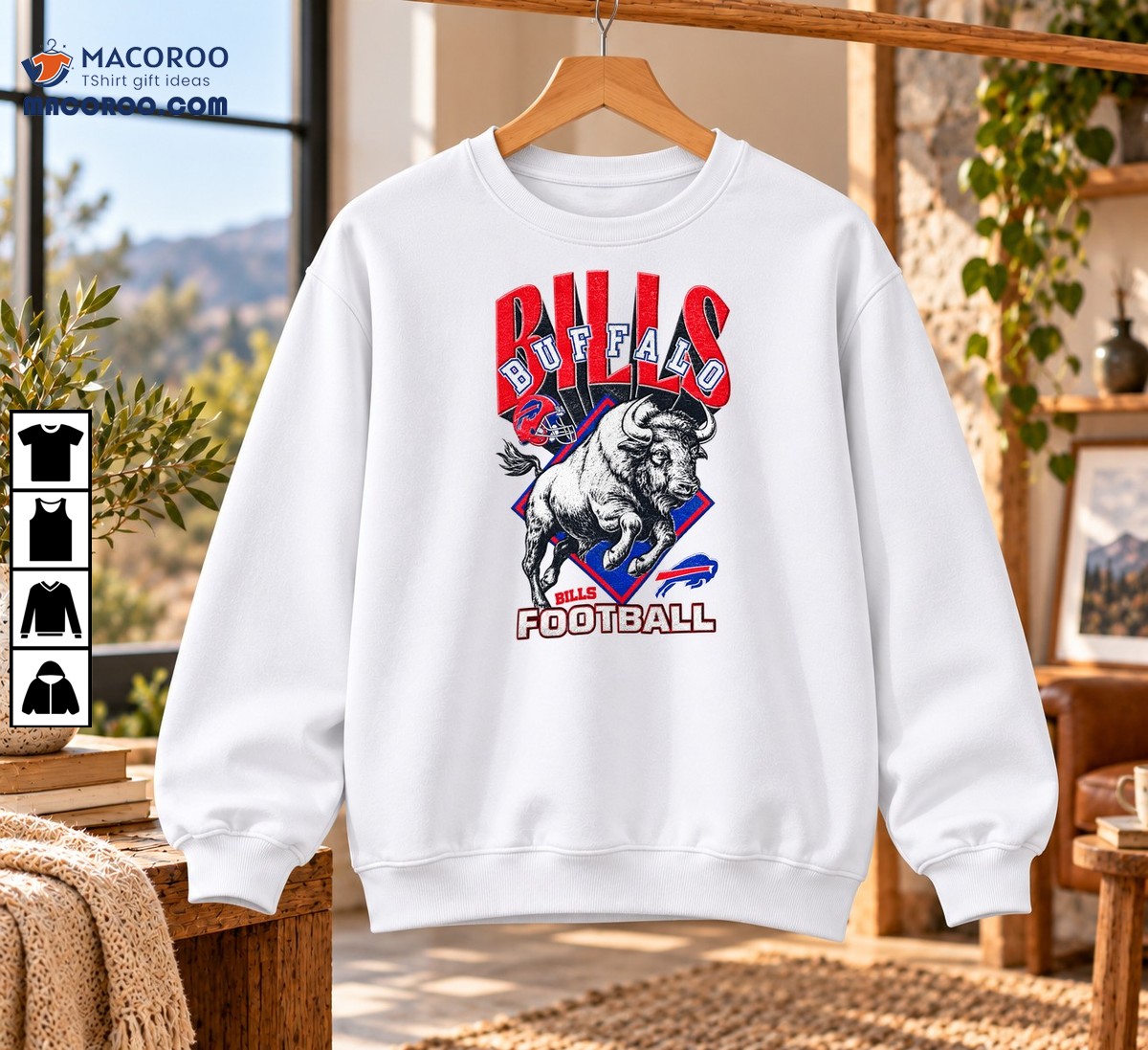 Buffalo Bills Charging Bison Vintage Football Graphic Shirt Buffalo Bills Charging Bison Vintage Football Graphic Shirt