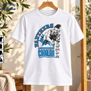 Carolina Panthers Football Ripping Paper Vintage Graphic Shirt