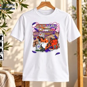 CIN 35-13 BAL Never More Cartoon Football Rivalry Shirt