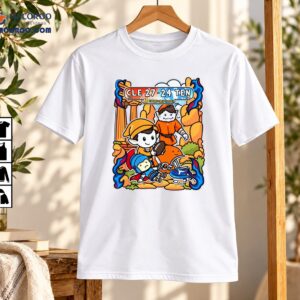 CLE 27-24 TEN Corndoggy Sports Cartoon Football Game Day Shirt