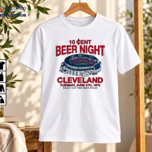 Cleveland 10 Cent Beer Night 1974 Vintage Baseball Stadium Shirt