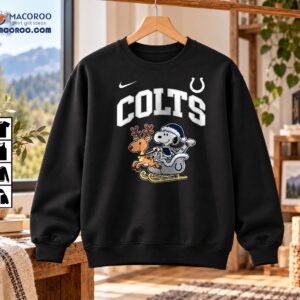 Colts Christmas Sleigh Ride Football Cartoon Shirt