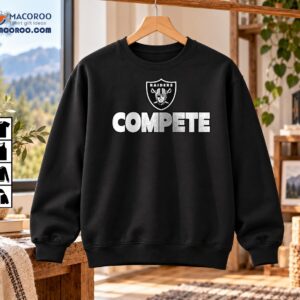 Compete Distressed Football Shield Graphic Shirt