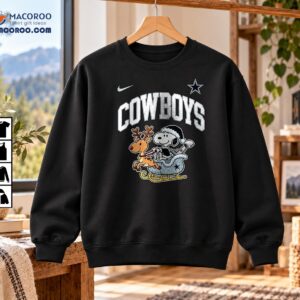 Cowboys Christmas Reindeer Cartoon Graphic Shirt