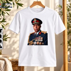 Crying Soccer General Military Uniform Portrait Graphic Shirt