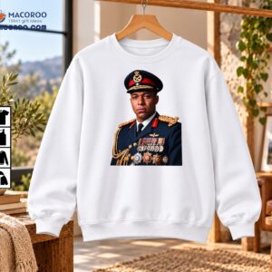Crying Soccer General Military Uniform Portrait Graphic Shirt