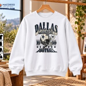 Dallas Cowboys Football Helmet Vintage Stars Graphic Shirt