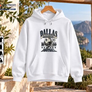 Dallas Cowboys Football Helmet Vintage Stars Graphic Shirt 3 Vintage Dallas Cowboys football graphic with a detailed helmet, navy stars, distressed lettering, and 1960-inspired numbers