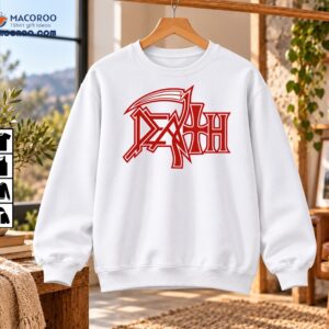 Death Red Gothic Metal Band Style Logo Graphic Shirt