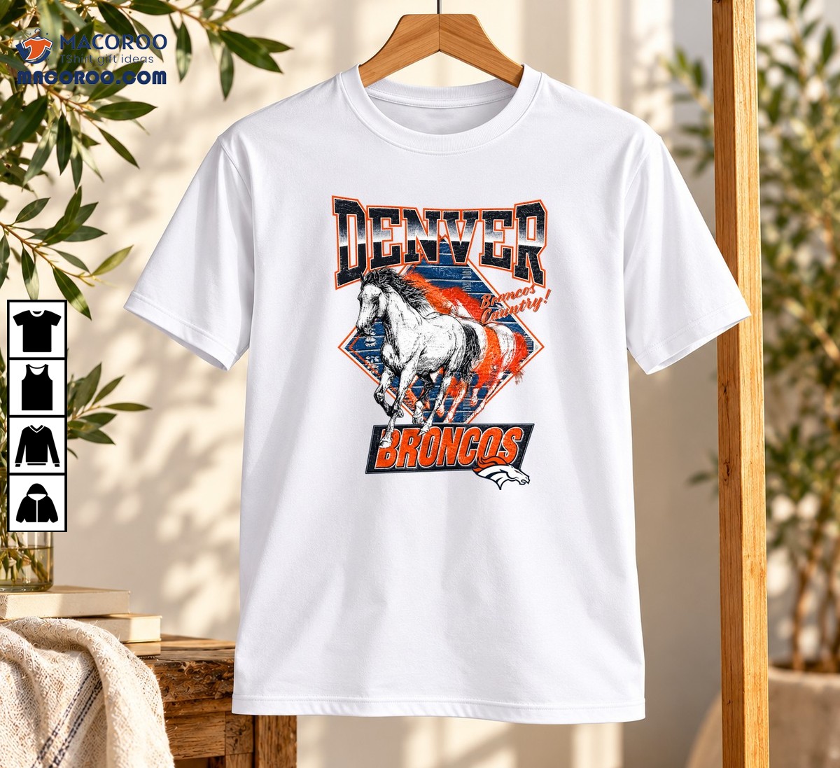 Denver Broncos Country Running Horse Vintage Football Shirt Denver Broncos Country Running Horse Vintage Football Shirt