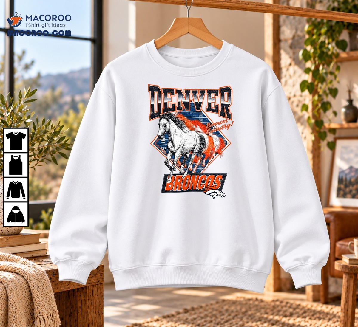 Denver Broncos Country Running Horse Vintage Football Shirt Denver Broncos Country Running Horse Vintage Football Shirt