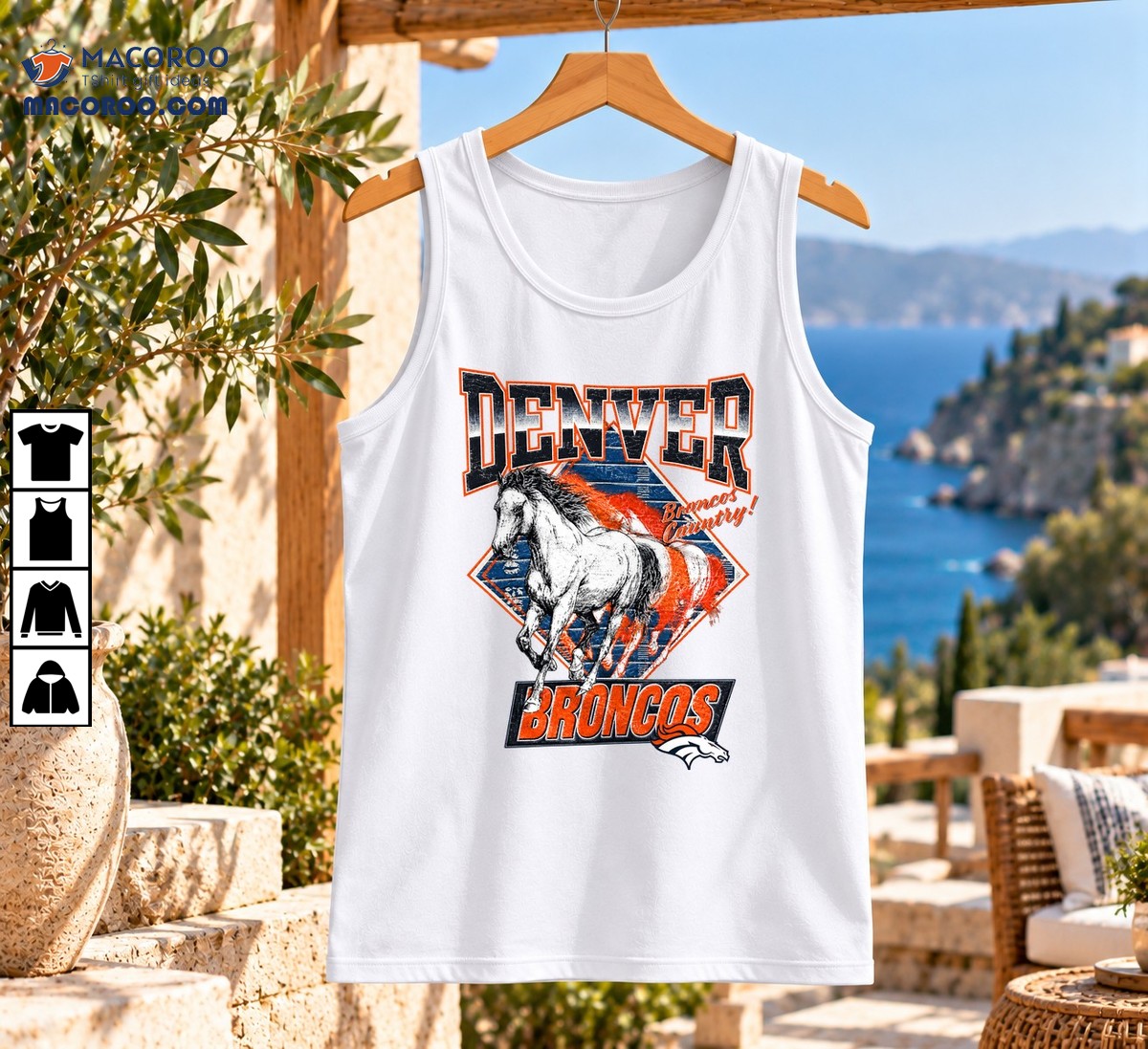 Denver Broncos Country Running Horse Vintage Football Shirt Denver Broncos Country Running Horse Vintage Football Shirt