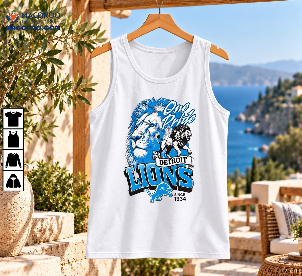 Detroit Lions One Pride Roaring Lion Football Shirt Detroit Lions One Pride Roaring Lion Football Shirt