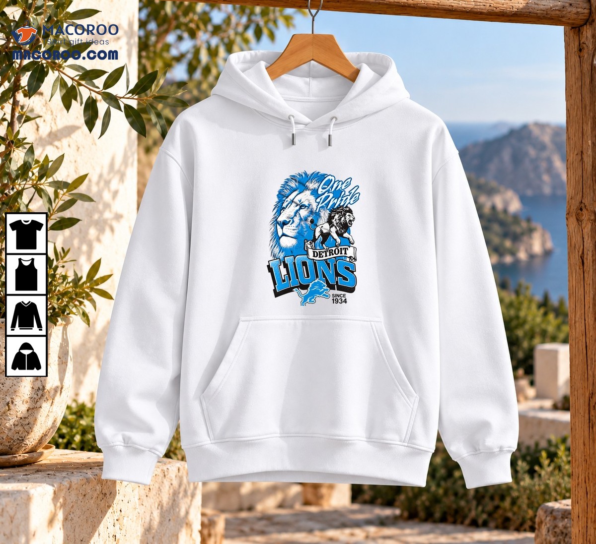 Detroit Lions One Pride Roaring Lion Football Shirt Detroit Lions One Pride Roaring Lion Football Shirt