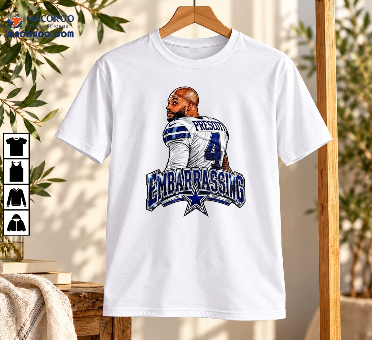 Embarrassing Prescott Number 4 Football Graphic Shirt Embarrassing Prescott Number 4 Football Graphic Shirt