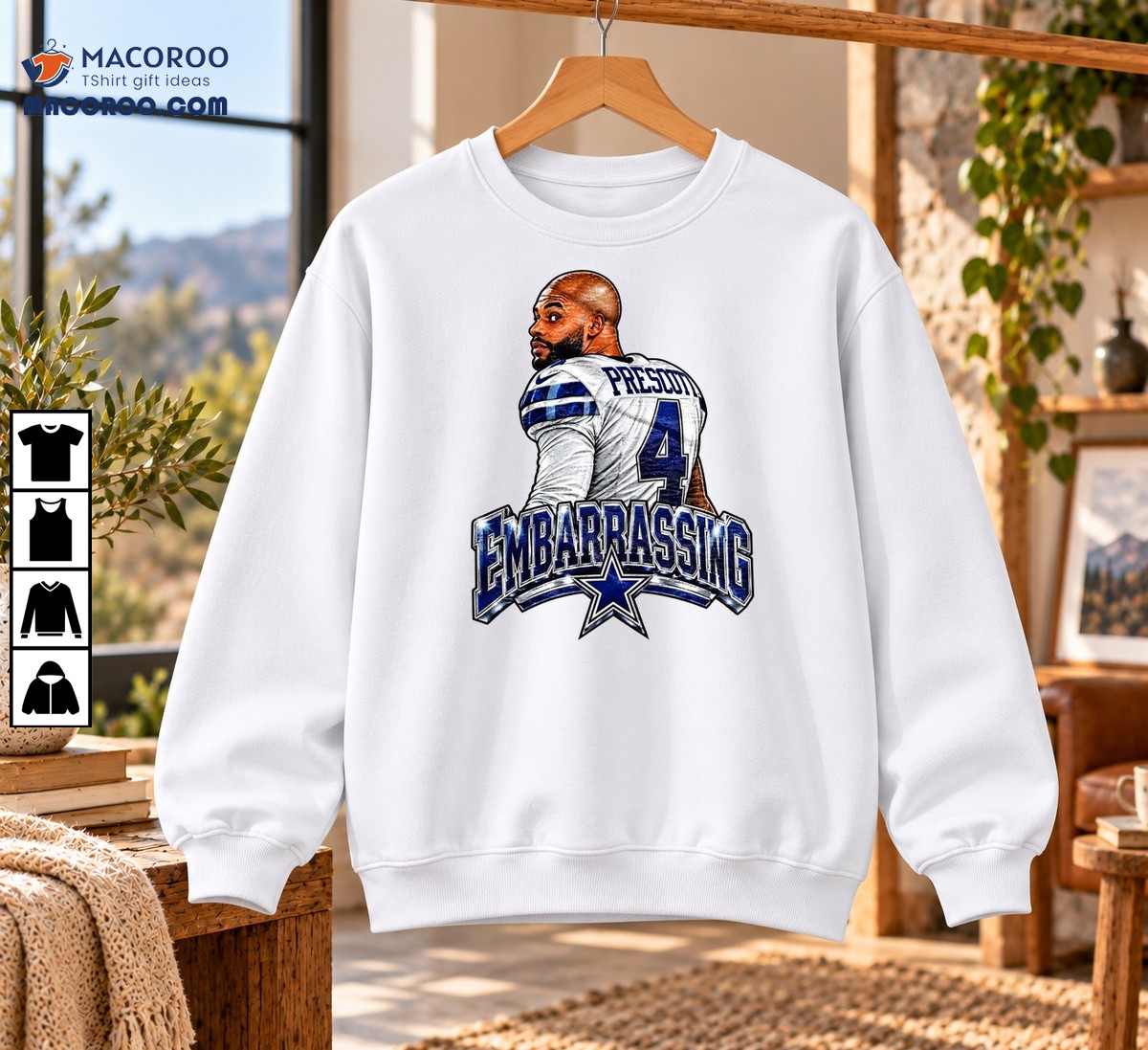 Embarrassing Prescott Number 4 Football Graphic Shirt Embarrassing Prescott Number 4 Football Graphic Shirt