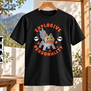 Explosive Personality Grumpy Cat Dynamite Cartoon Shirt
