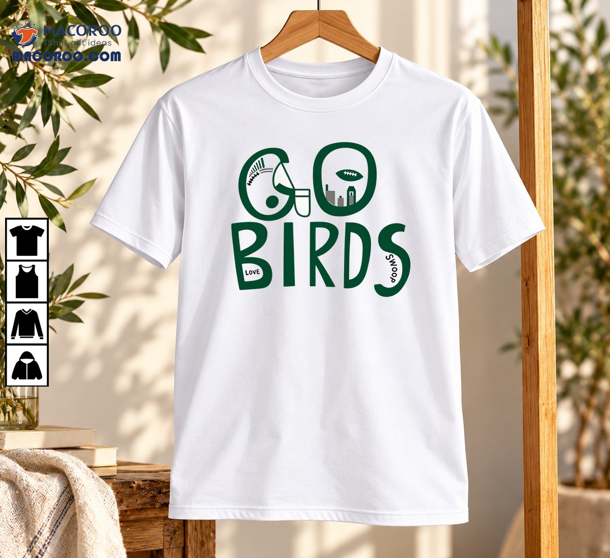 Go Birds Love Swoop Football Fan Logo Shirt Go Birds Love Swoop Football Fan Logo Shirt