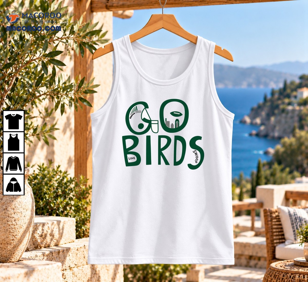 Go Birds Love Swoop Football Fan Logo Shirt Go Birds Love Swoop Football Fan Logo Shirt