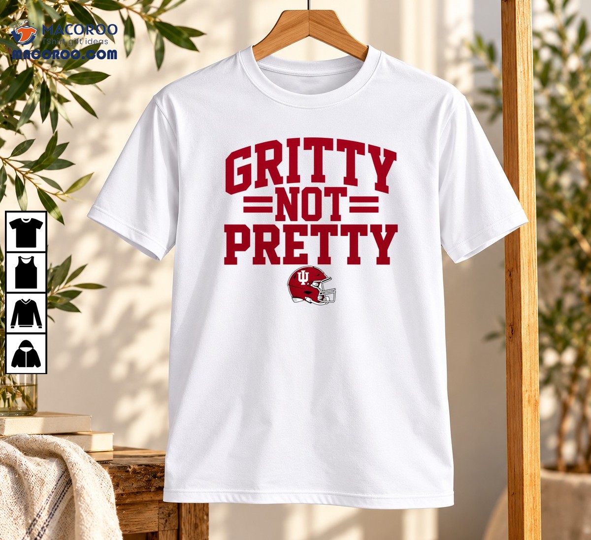 Gritty Not Pretty IU Football Helmet Graphic Shirt Gritty Not Pretty IU Football Helmet Graphic Shirt