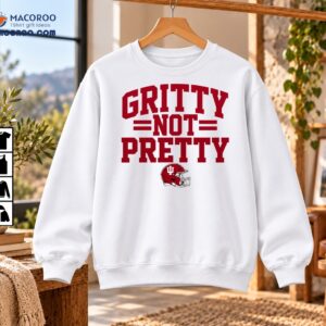 Gritty Not Pretty IU Football Helmet Graphic Shirt