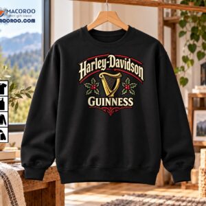 Harley-Davidson Guinness Vintage Christmas Graphic Shirt