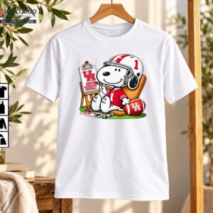 Houston Cougars Football Number 1 Cartoon Painting Shirt