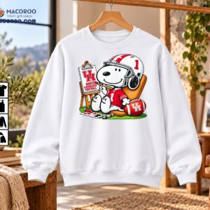 Houston Cougars Football Number 1 Cartoon Painting Shirt