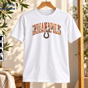 Indianapolis Fall Camo Wordmark Horseshoe Graphic Shirt