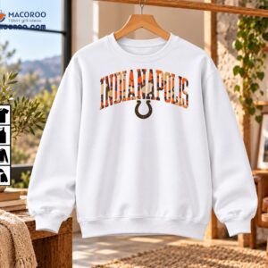 Indianapolis Fall Camo Wordmark Horseshoe Graphic Shirt