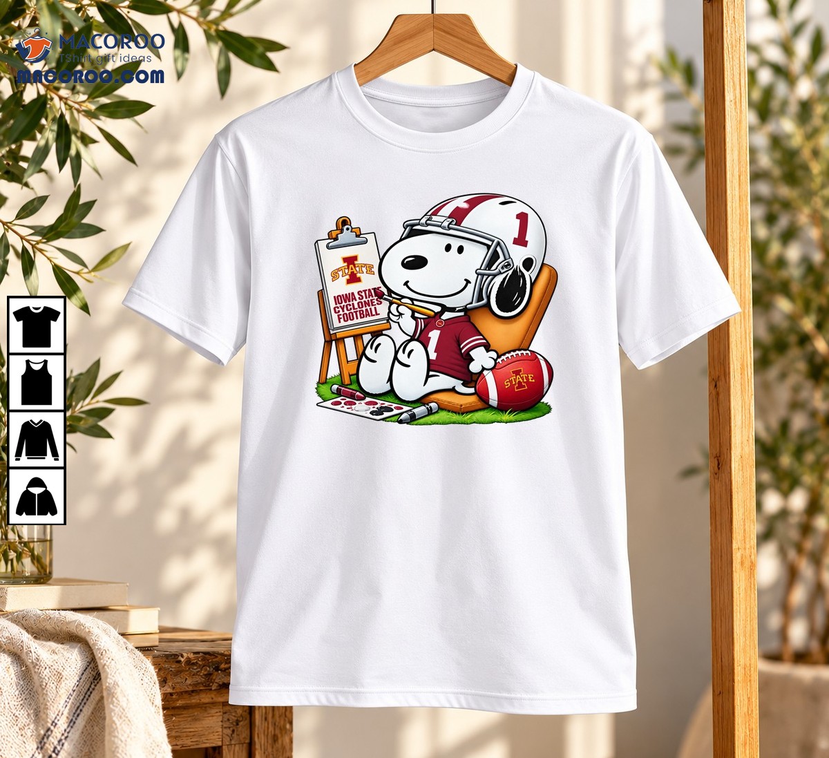 Iowa State Cyclones Snoopy Painting Football Number 1 Shirt Iowa State Cyclones Snoopy Painting Football Number 1 Shirt
