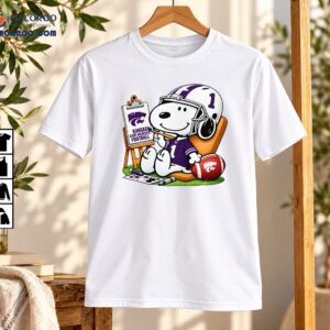 Kansas State Wildcats Football Number 1 Snoopy Painting Shirt