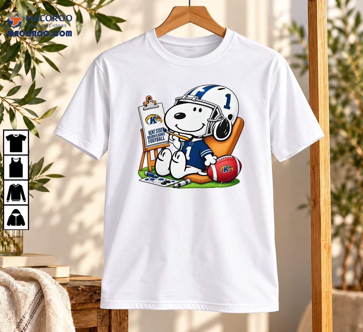 Kent State Golden Flashes Snoopy Painting Football Number 1 Shirt Kent State Golden Flashes Snoopy Painting Football Number 1 Shirt