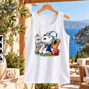 Kent State Golden Flashes Snoopy Painting Football Number 1 Shirt 2 Snoopy wearing a navy number 1 football jersey and white helmet, painting Kent State Golden Flashes Football beside a red football