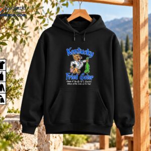 Kentucky Fried Gator vintage cartoon shirt with orange wildcat holding green alligator and blue lettering