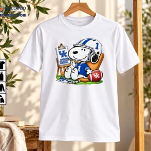 Kentucky Wildcats Football Snoopy Painting Number 1 Shirt