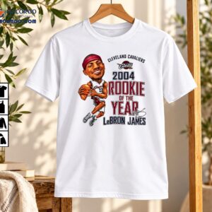 LeBron James Cleveland Cavaliers 2004 Rookie Of The Year Graphic Shirt