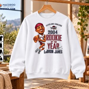 LeBron James Cleveland Cavaliers 2004 Rookie Of The Year Graphic Shirt