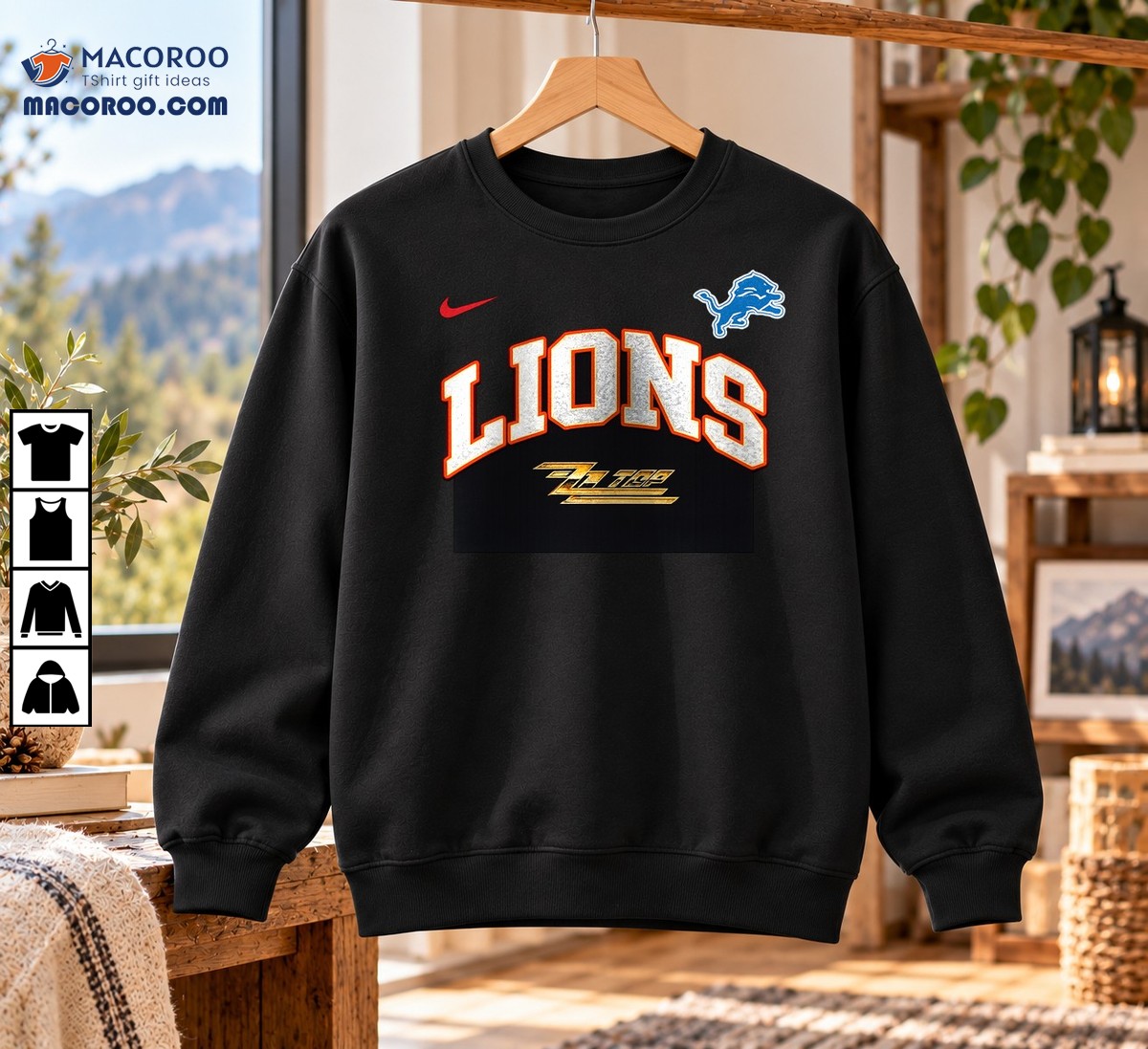 Lions ZZ Top The Big One Vintage Graphic Shirt Lions ZZ Top The Big One Vintage Graphic Shirt