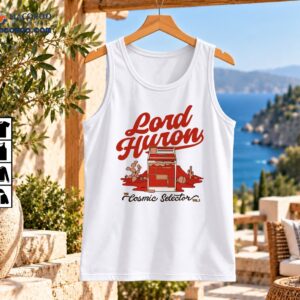 Lord Huron The Cosmic Selector Vol 1 graphic with red lettering, vintage jukebox, cacti, and desert scenery