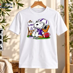 LSU Tigers Football Number 1 Cartoon Dog Painting Shirt