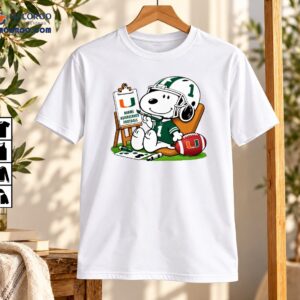 Miami Hurricanes Football Number 1 Cartoon Painting Shirt