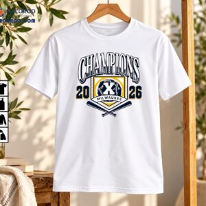Milwaukee 2026 Champions Vintage Baseball Emblem Shirt