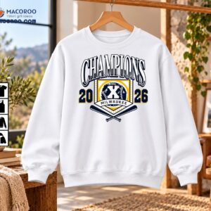 Milwaukee 2026 Champions Vintage Baseball Emblem Shirt